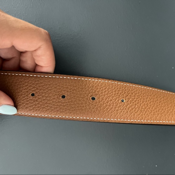 Hermes reversible belt in brown/black. - Picture 8 of 9